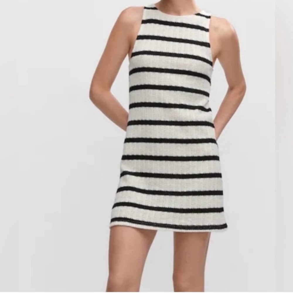 Mango Striped Knit Dress